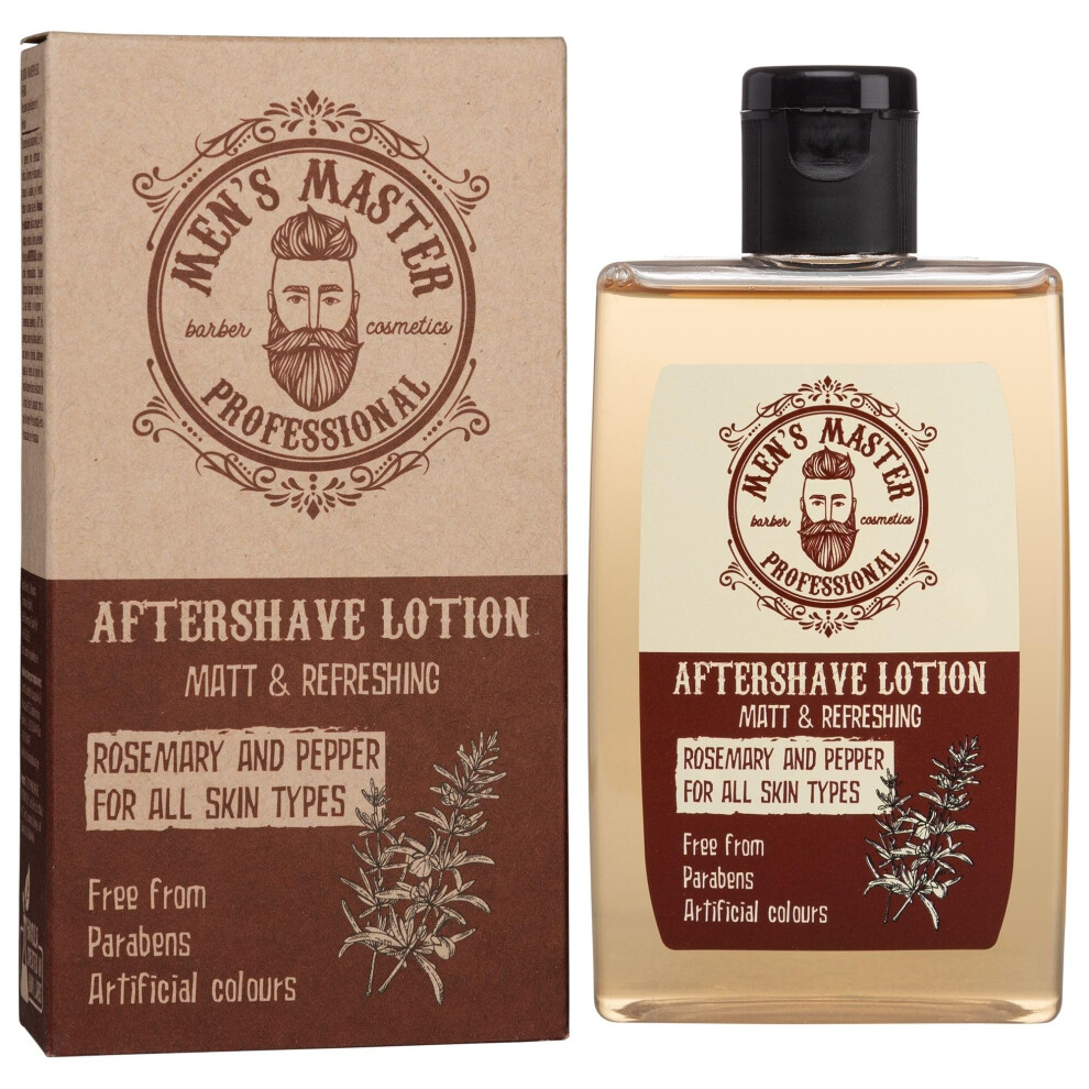 Men's Master Soothing After Shave Lotion | After Shave For Men | Moisturizing And Nourishing | With Menthol, Hot Pepper Extract | Paraben Free | Fresh & Masculine