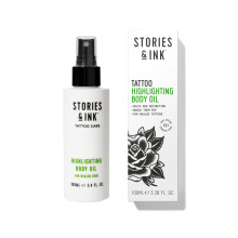 Tattoo Aftercare | HIGHLIGHTING BODY OIL - For Healed Tattoos, Refreshes Faded Tattoos for Instant Tattoo Glow, 100 mL / 3.4 Fl Oz