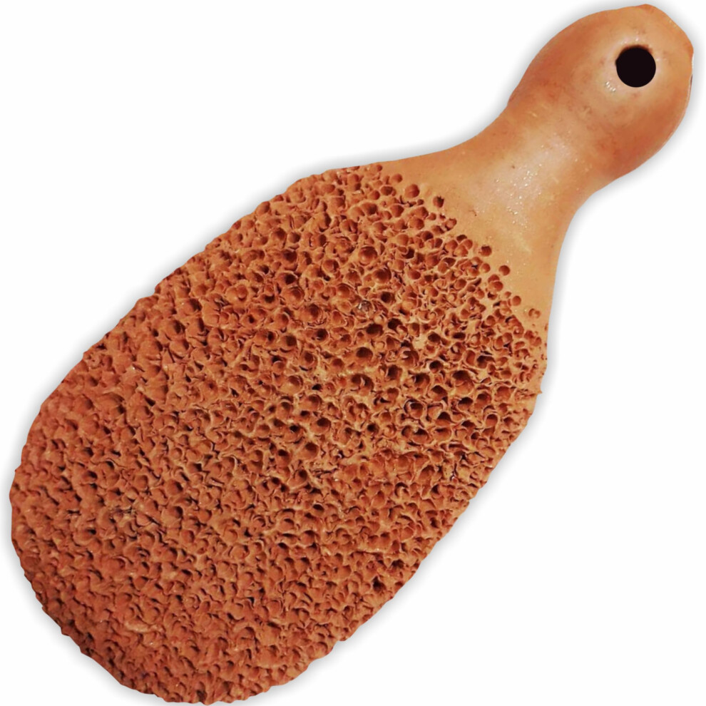 Footvital Pumice Stone For Feet, Foot Exfoliator Scrubber, Callus Remover, Made Of Natural Terra-Cotta, Exfoliates & Smooths Rough Skin