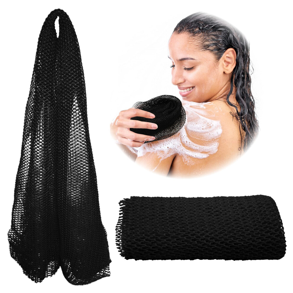 African Net Sponge, Authentic, Real, Black Owned, Exfoliating Bath Wash Cloth, Long Sponge, Body Exfoliator, Sapo, Shower Bath Accessories, Back Foot