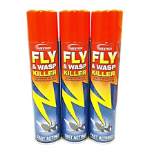 3 PCS FLY & WASP KILLER INSECTICIDE FAST ACTING PEST AEROSOL SPRAY 300ML