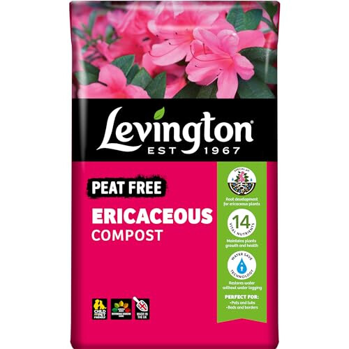Levington PEAT FREE Ericaceous Compost, 50 litre compost for acid-loving plants