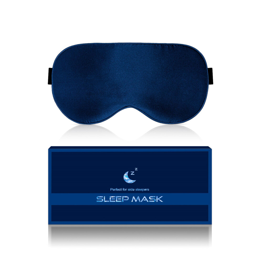 Aosun Silk Sleep Mask, Eye Mask, 22Momme 100 Percent Pure Mulberry Silk Blackout Anti-Allergy Natural Silk Eye Mask With Adjustable Headband, Suitable For