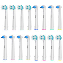 8 Count Interspace and 8 Count Ortho Care Brush Heads Compatible with Oral B Electric Toothbrush.