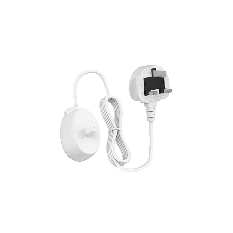 Electric Toothbrush Replacement Charger for Oral B, UK 3 Pin Plug Toothbrush Charger, UK Inductive Electric Toothbrush Charger Base Compatible with