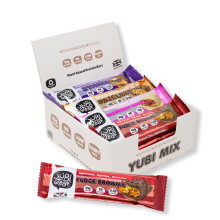 Yubi Mix Variety Box 12 Pack - Protein Bars - 99 Calories, High Protein, High Fibre, Low Sugar, Gluten Free and Dairy Free - Healthy Snacks/Nutrition