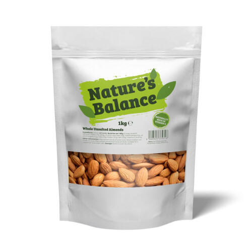 Whole California Raw Almonds 1kg