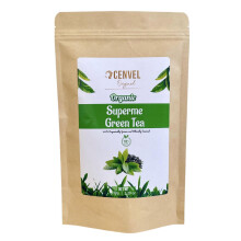 CENVEL Organic Supreme Loose Green Tea Leaves | 100% Pure Natural Green tea | Single Estate Tea | Premium Large-Leaf Green Tea | Rich in Antioxidant