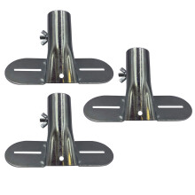 Heavy Duty Metal Broom Brush Handle Bracket with Adjustable Brace Diameter to Support Fixed Push Broom Handles (3)