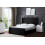 DS Living (Super King, Black) Elara Winged Paneled Upholstered Bed 10