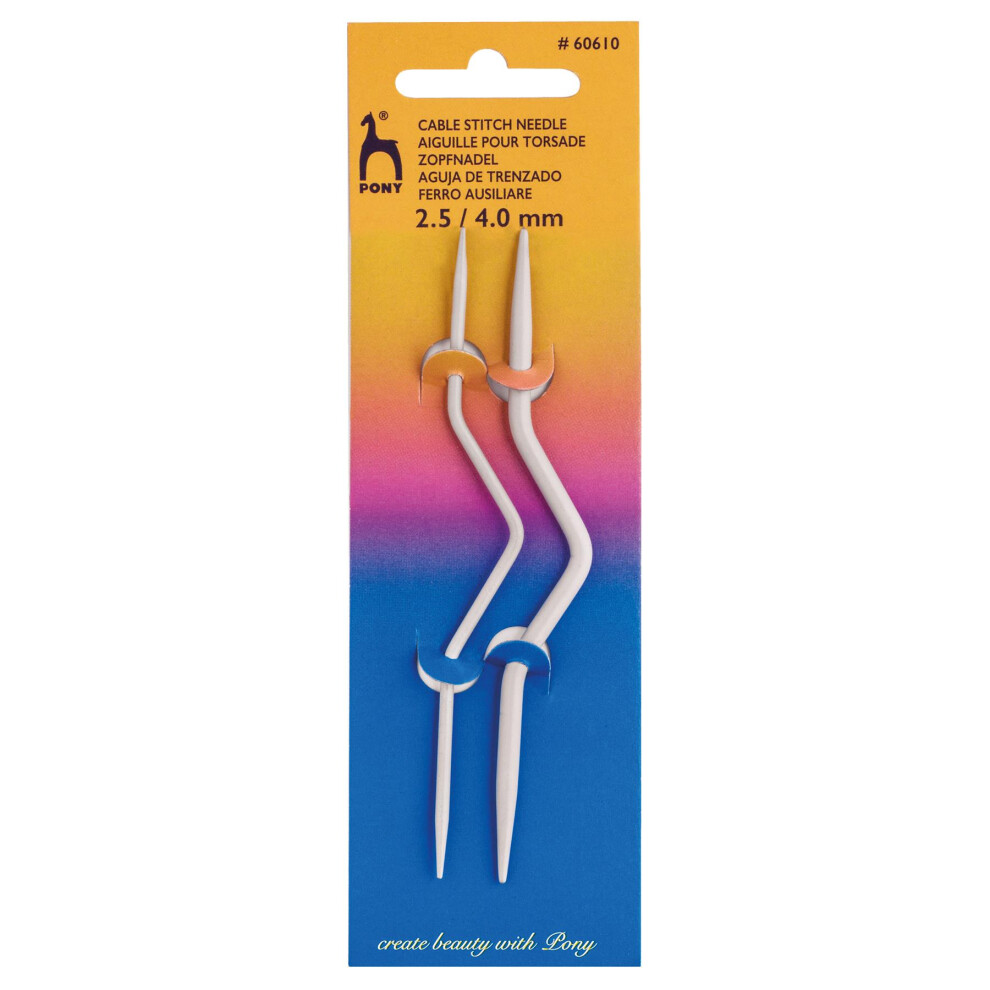 Prym Pony Cable Stitch Needle Bent: 2.50 & 4.00Mm
