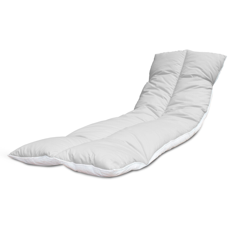 Sun Lounger Topper Cushion Pad | 60cm x 190cm - Grey