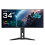 Gigabyte Dis 34 GBT MO34WQC WQHD 175Hz OLED 1
