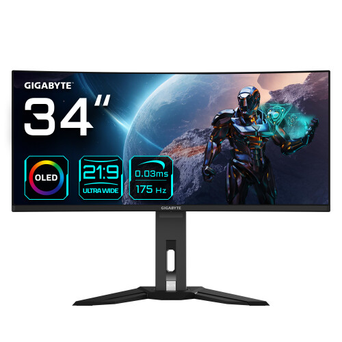 Gigabyte Dis 34 GBT MO34WQC WQHD 175Hz OLED