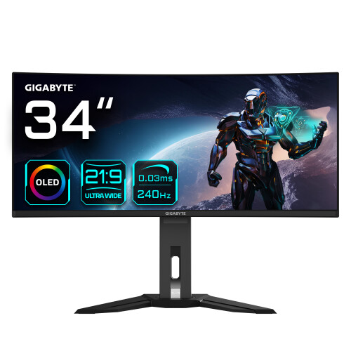 Gigabyte Dis 34 GBT MO34WQC2 WQHD 240Hz OLED