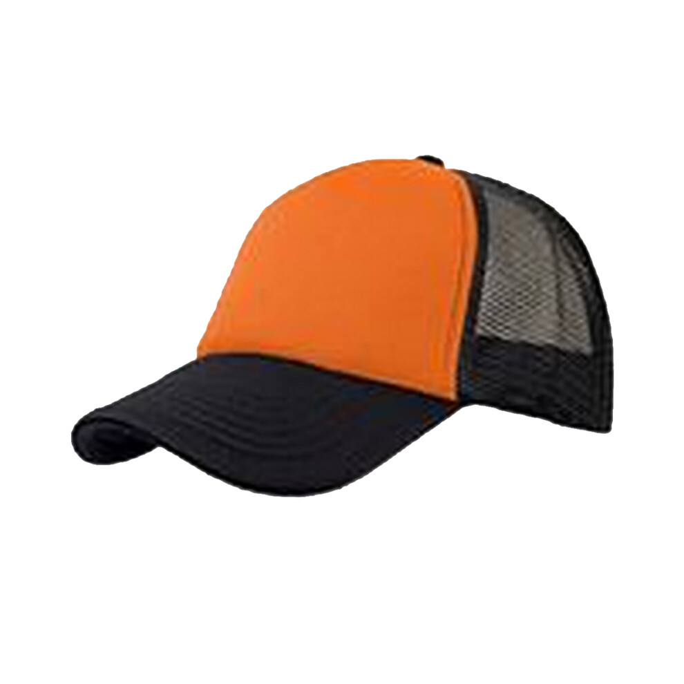 (One Size, Orange/Black) Atlantis Rapper 5 Panel Trucker Cap (Pack of 2)-image-OPC-PF2YN7T-NEW