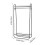 Living And Home Chic Metal Clothes Rack 7