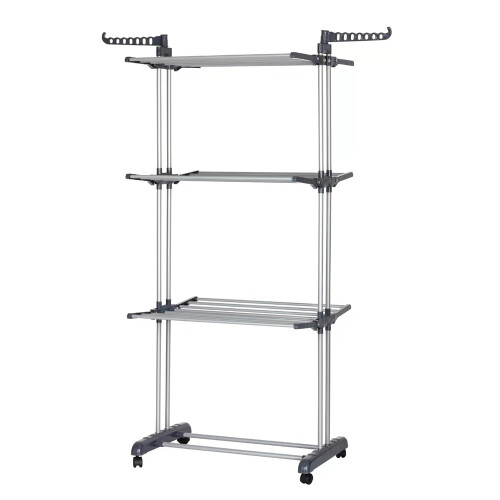 Living And Home 3-Tier Foldable Clothes Drying Rack 2