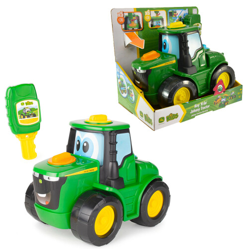 John Deere John Deere Key n Go Johnny Tractor Toy