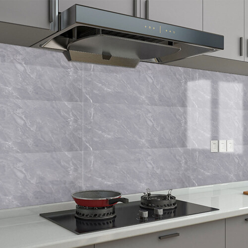 Living And Home (Jazz Grey) 10 Pcs Waterproof Marble Wall Tile Stickers 2
