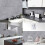 Living And Home (Jazz Grey) 10 Pcs Waterproof Marble Wall Tile Stickers 4