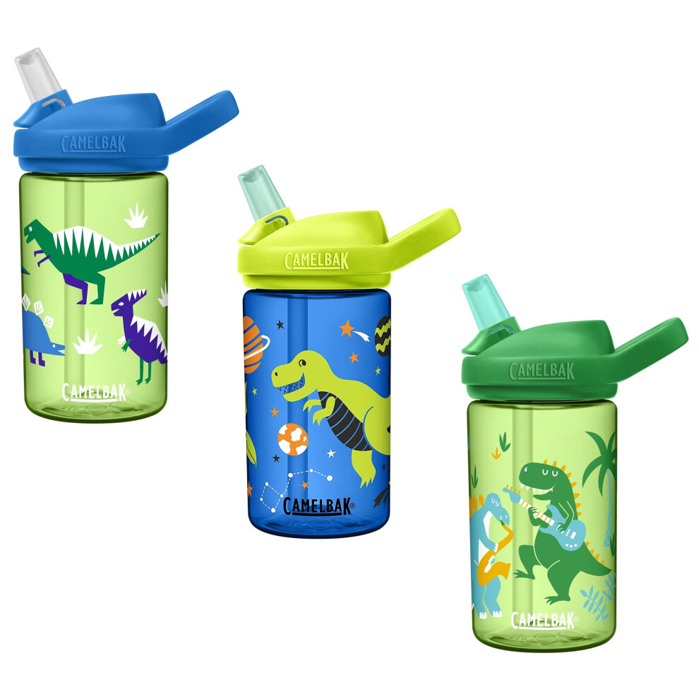 Camelbak Eddy+ Kids bottle Dinosaur Collection - 400ml spill proof flip top