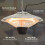 Outsunny Outsunny Outdoor Heater Ceiling Hanging Light 1500W Pull Switch Electric Aluminium 6