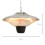 Outsunny Outsunny Outdoor Heater Ceiling Hanging Light 1500W Pull Switch Electric Aluminium 2