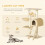 PawHut PawHut Cat Tree Scratching Post Kitten Activity Centre with Hammock, Beige 3