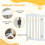 PawHut PawHut Foldable Dog Gate, Freestanding Pet Gate with Two Support Feet 5