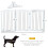 PawHut PawHut Foldable Dog Gate, Freestanding Pet Gate with Two Support Feet 2