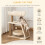 PawHut PawHut Cat Tree Kitten Tower with Scratching Post Bed Perch Toy, Light Brown 3