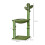 PawHut PawHut Cactus Cat Tree Tower with Sisal Scratch Post Hammock, 96cm, Green 2