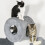 PawHut PawHut 4PCs Wall Mounted Cat Furniture Set with Steps Scratching Post, Grey 7