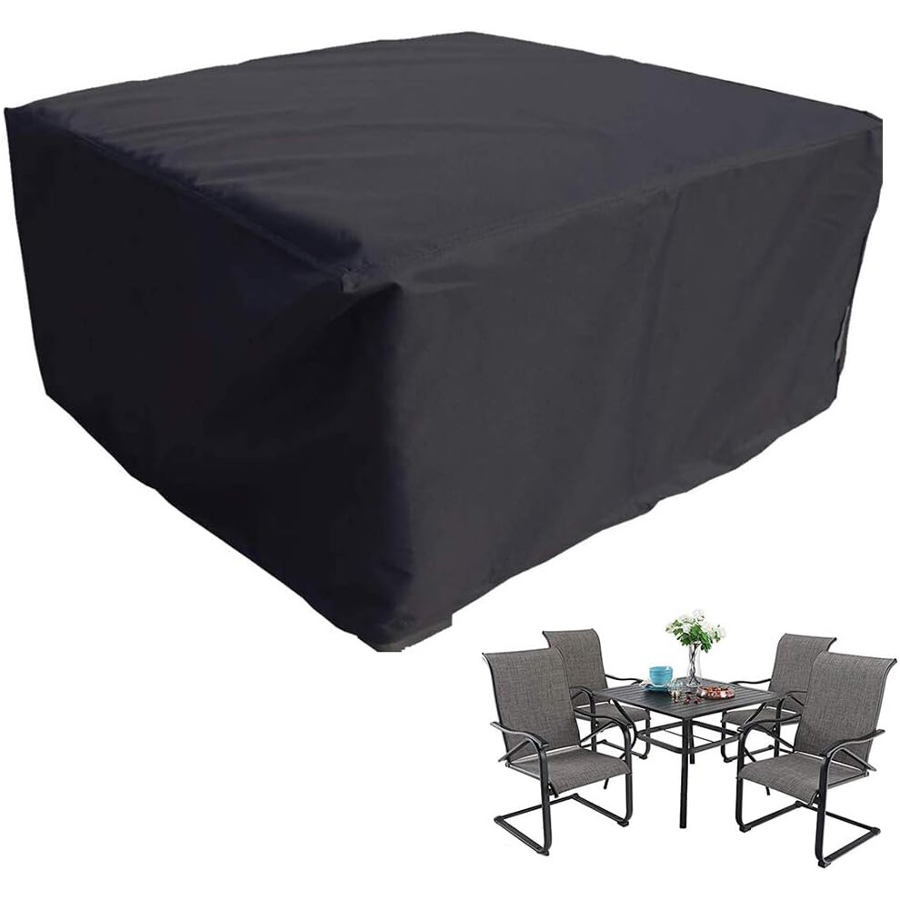Gogerstar (213*132*74Cm) Garden Furniture Cover Square Waterproof Dustproof Outdoor Patio Rattan Furniture Sofa Table Chair Cover