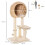 PawHut PawHut 100cm Cat Tree Tower Kitten Climbing Tower W/ Scratching Post Condo 2