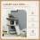 PawHut PawHut Cat Tree Kitten Tower with Scratching Posts, Plush Bed & Perch - Light Grey (D30-481V00LG) 3