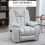 Homcom HOMCOM Riser and Recliner Chair for Elderly, Quick Assembly, Light Grey 5