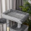 PawHut PawHut 111cm Kitten Activity Centre with Scratching Post Condo Hammock Grey 5