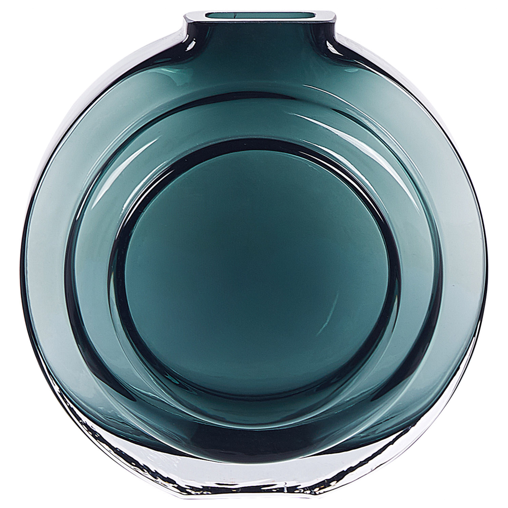 Flower Vase KAPELI Glass 15 cm Turquoise