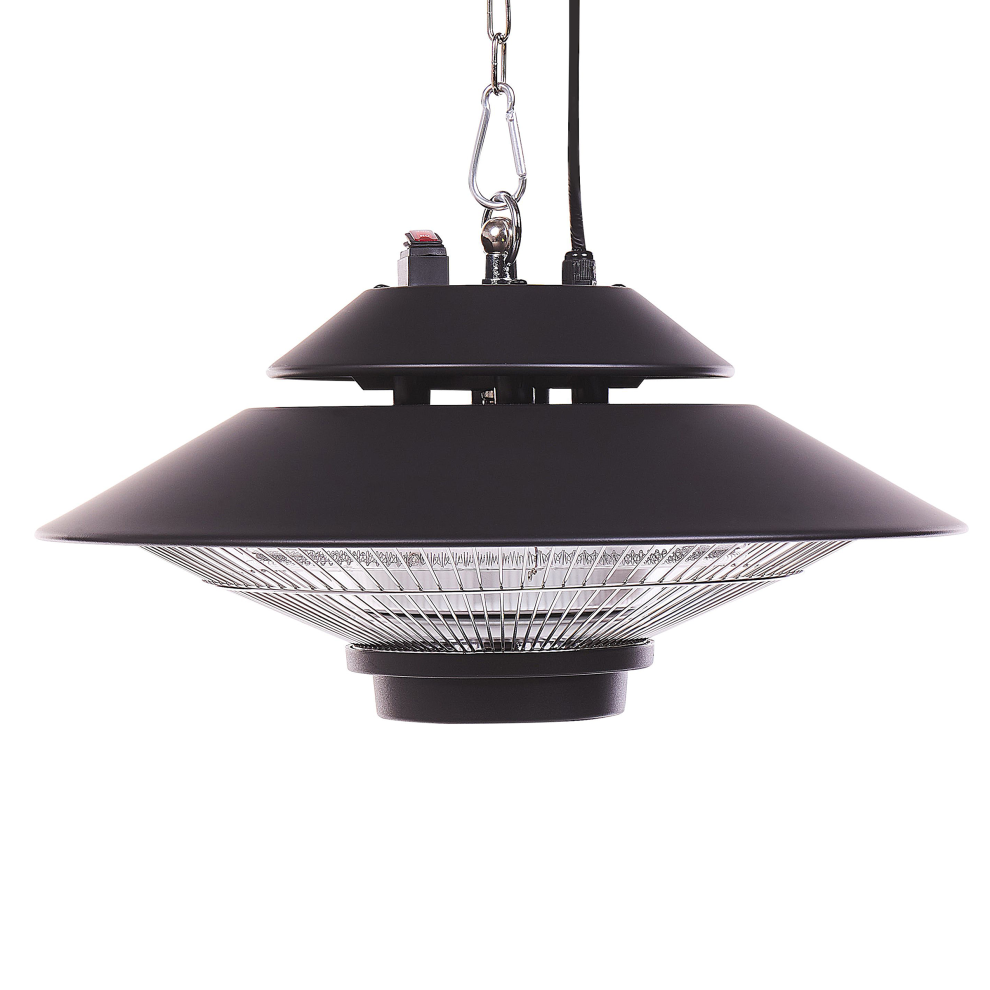 Hanging Infrared Patio Heater MERAPI 1500 W with Remote Black