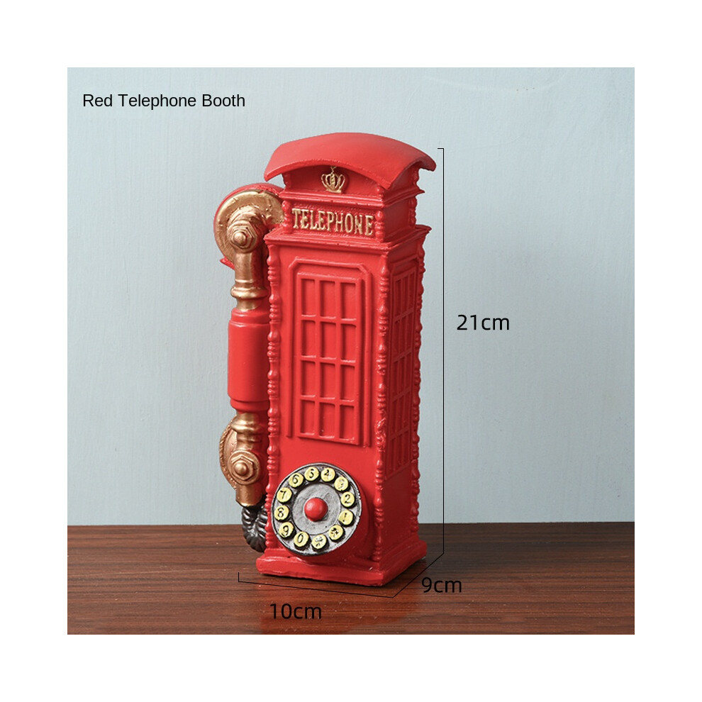 (Phone booth 199) Nostalgic retro resin ornaments, handicrafts, home decoration, mini ornaments, photography props, camera gramophone