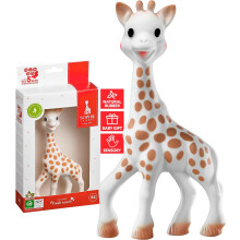 Sophie la girafe Original Baby Teething Toy,100 % Natural Rubber Phthalate -Easy to Grip Baby Teether,Suitable for Newborn Babies - Fresh Touch Box