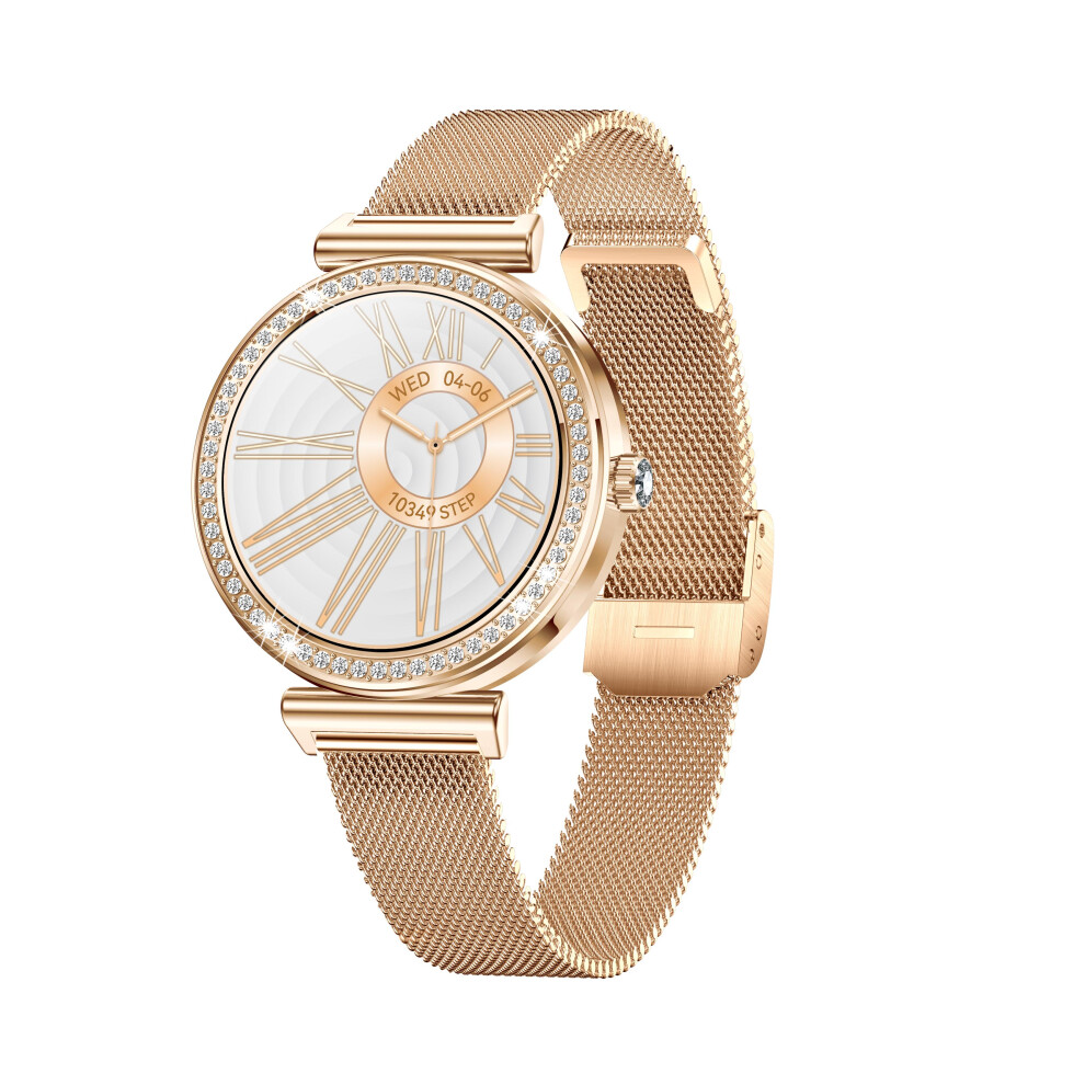 Chronus Smart Watch I109 1.27 Inch Bluetooth Call Health Monitoring 100+ Sports Modes Ip68 Waterproof - Rose Gold 6976919895638