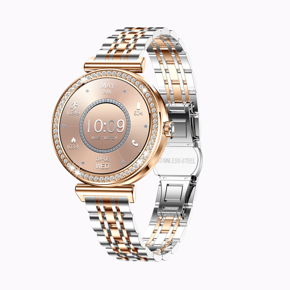Chronus Smart Watch I109 1.27 Inch Bluetooth Call Health Monitoring 100+ Sports Modes Ip68 Waterproof - Rose Gold 6976919895676