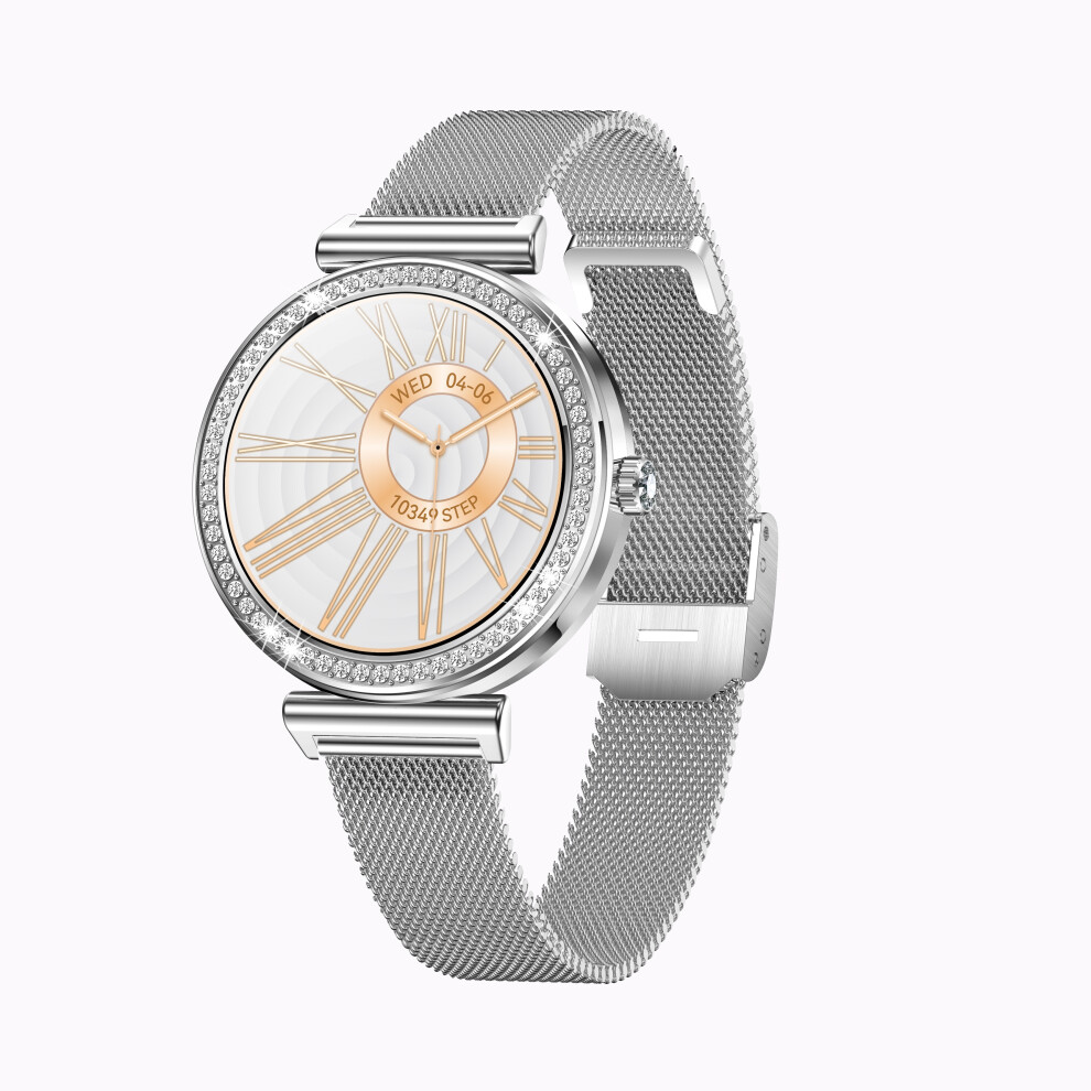 Chronus Smart Watch I109 1.27 Inch Bluetooth Call Health Monitoring 100+ Sports Modes Ip68 Waterproof - Silver 6976919895652