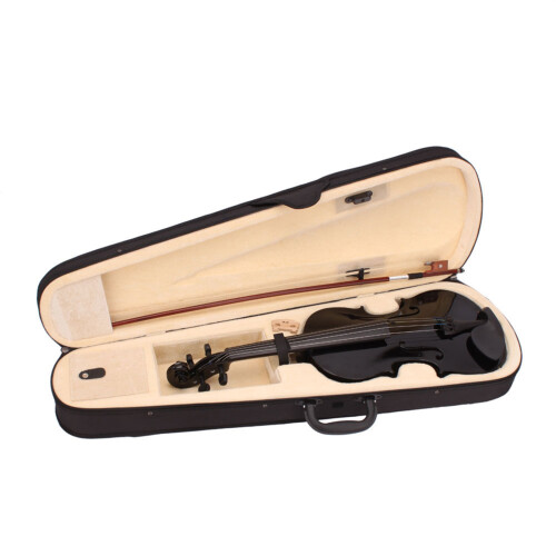 4/4 Full Size Acoustic Violin+Hard Case+Bow+Rosin Orchestral For Learner Gift 2