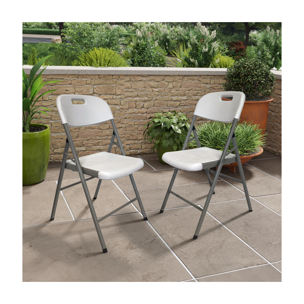 White Plastic Folding Chairs