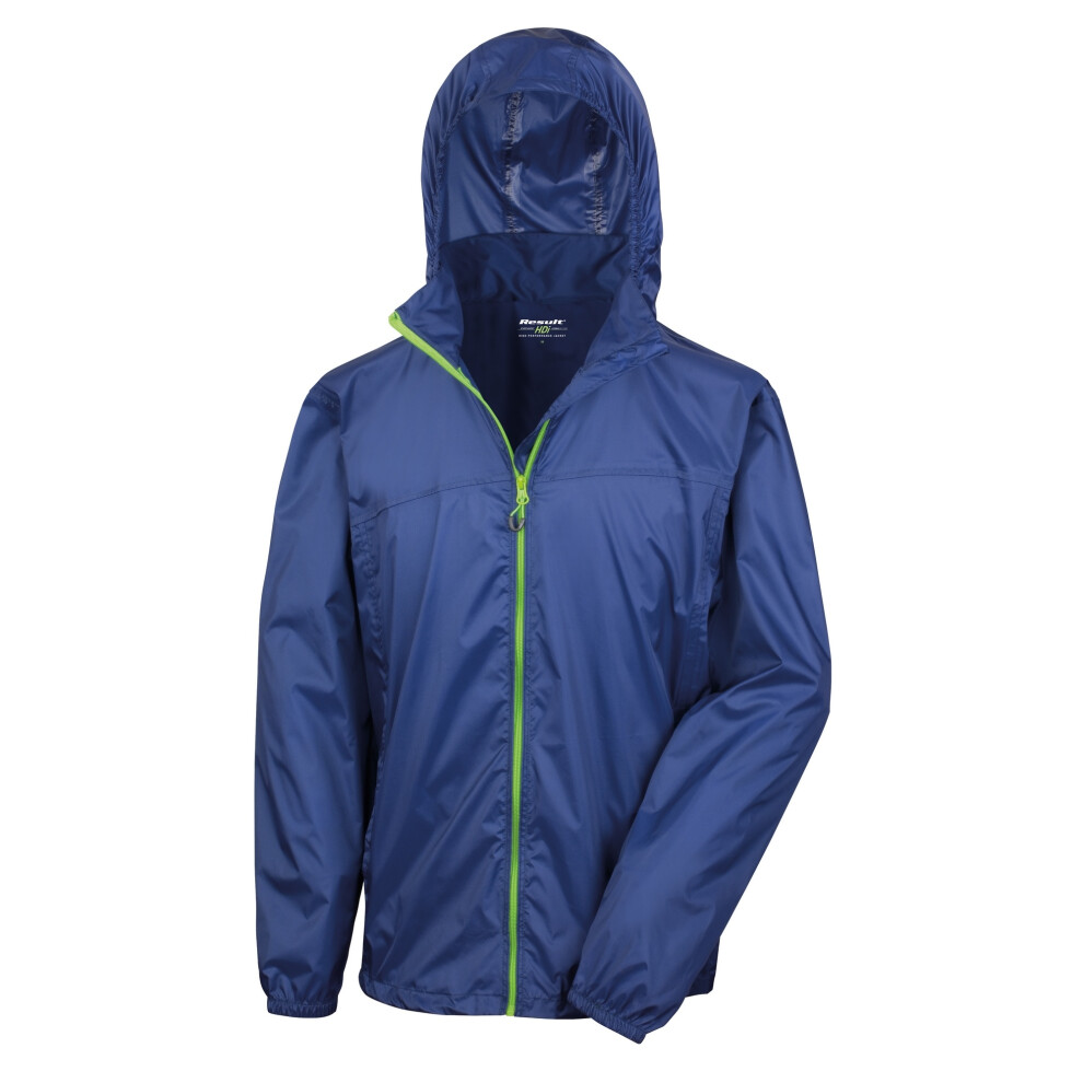 (XS, Navy / Lime) Result Unisex HDi Quest Hydradri Lightweight Waterproof Jacket