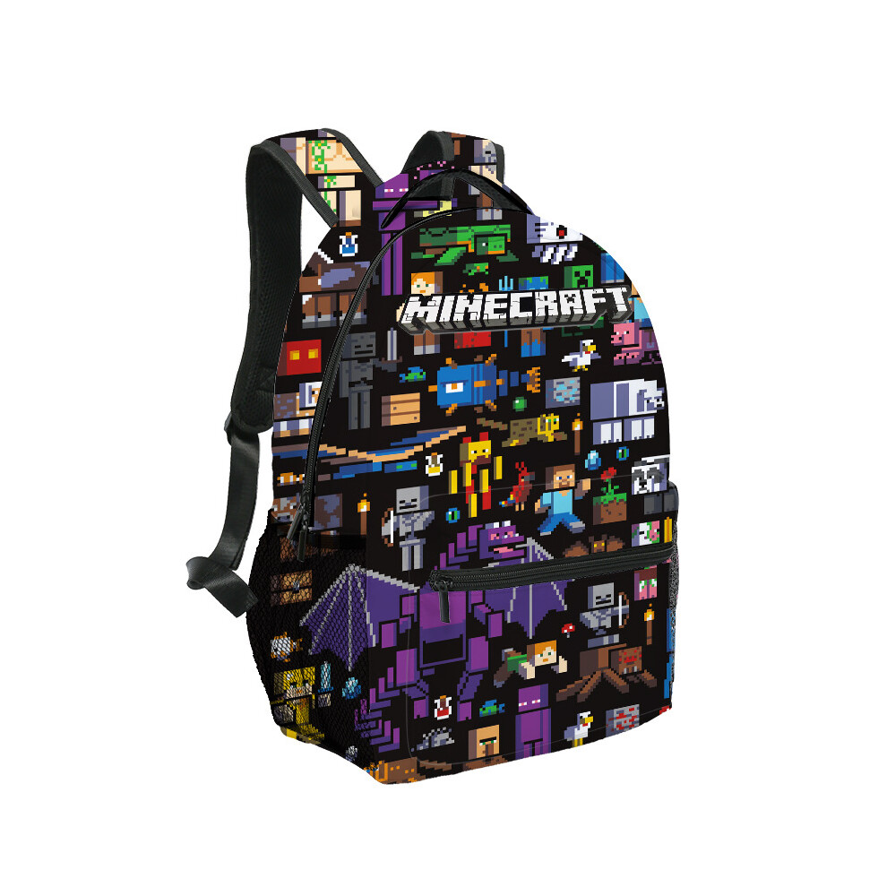 (A) Minecraft Primary And Secondary School Students' Schoolbags Children's Backpacks Backpacks For Primary School Students